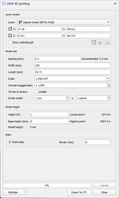 Qgis Export 3D STL File