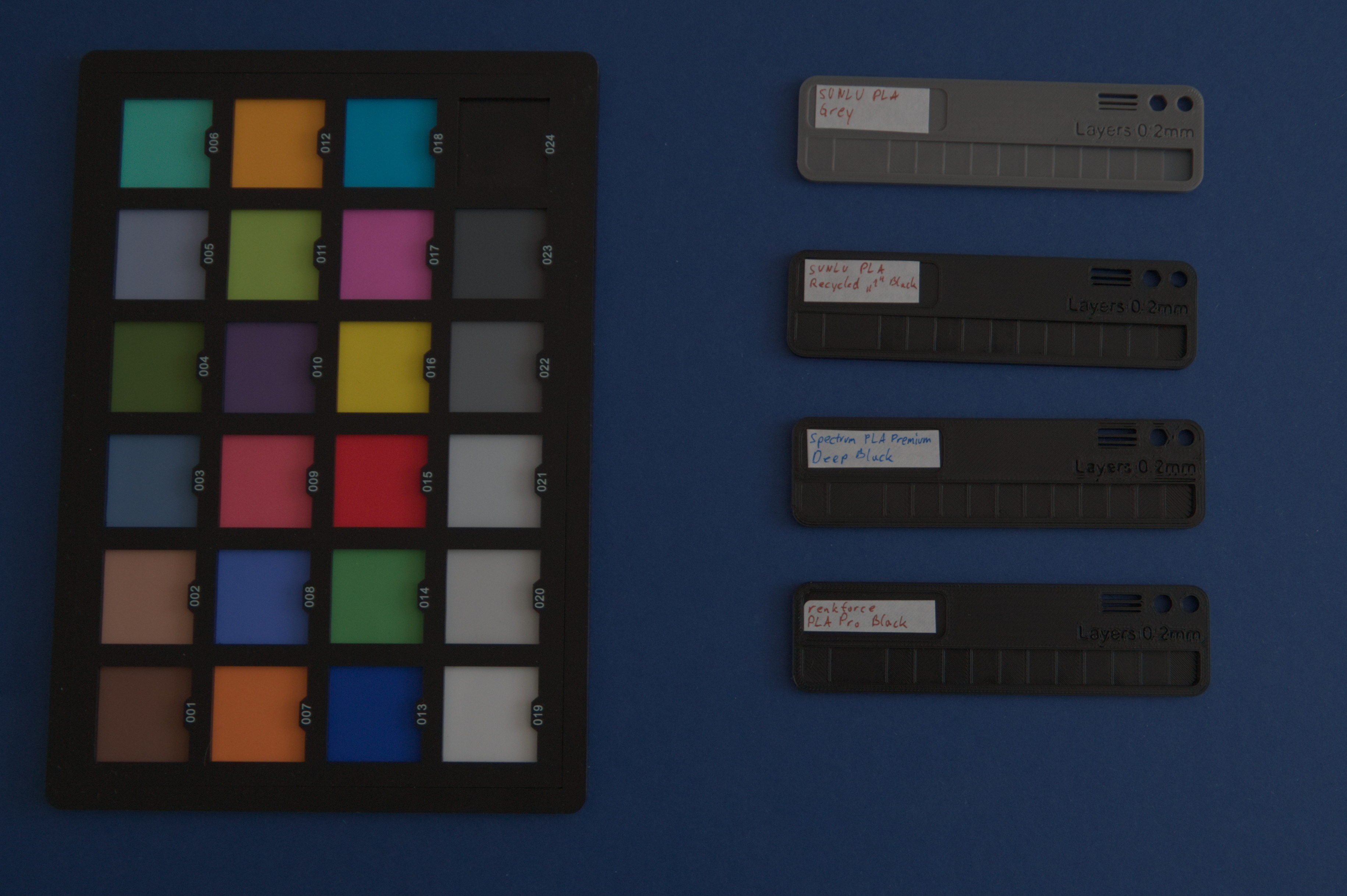 Grey and black filaments
