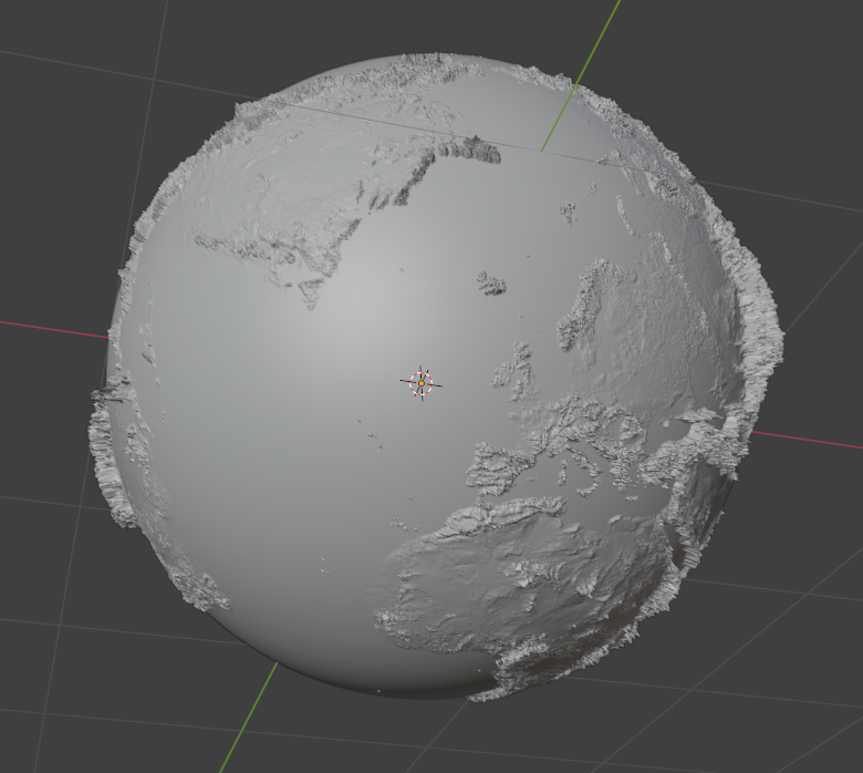 Blender Earth Mesh