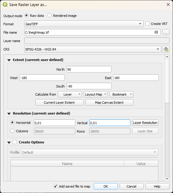 Qgis Export GeoTIFF